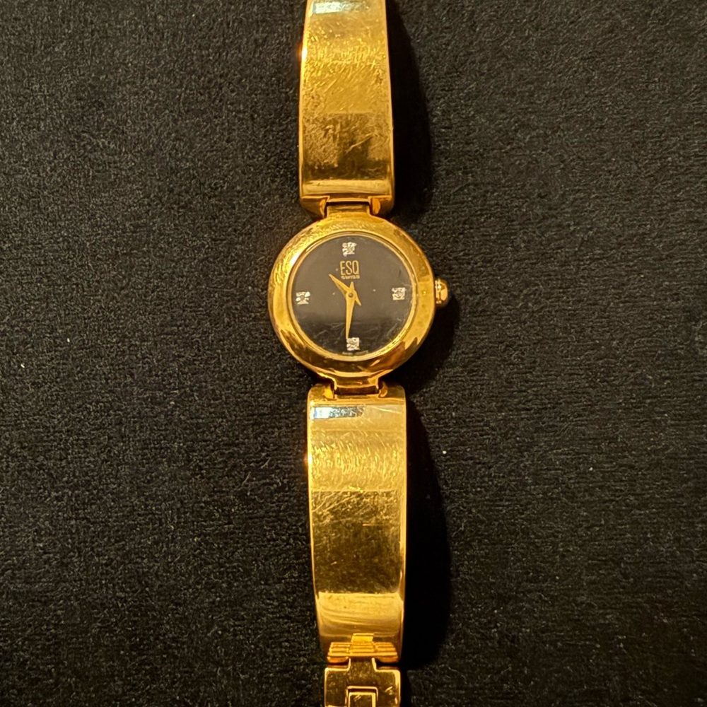 Vintage ESQ Gold-Tone Watch